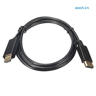 [AY] อะแดปเตอร์สายเคเบิล 1080P DP ตัวผู้ เป็น HDMI ตัวผู้ AV ความคมชัดสูง 1.8 ม. สําหรับคอมพิวเตอร์ แล็ปท็อป