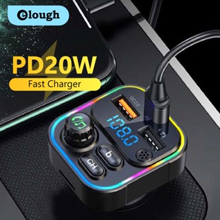 Elough อะแดปเตอร์ชาร์จ USB 20W PD อเนกประสงค์ สําหรับรถยนต์