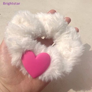 Brightstar ใหม่ ยางรัดผมหางม้า ผ้ากํามะหยี่ขนนิ่ม ยืดหยุ่น ลายหน้ายิ้ม หัวใจ น่ารัก เครื่องประดับแฟชั่น สําหรับตุ๊กตาบาร์บี้