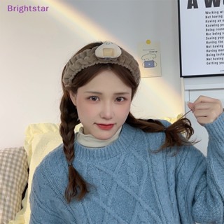 Brightstar ใหม่ สายรัดข้อมือ ผ้ากํามะหยี่ขนนิ่ม กันน้ํา ดูดซับน้ํา ลายสัตว์น่ารัก เครื่องประดับ สําหรับผู้หญิง เล่นกีฬา ห้องน้ํา