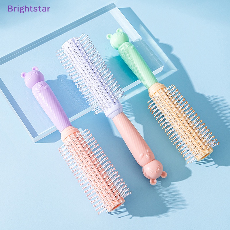 brightstar-หวีแปรงหวีผม-แบบเกลียว-ทรงกลม-ลายการ์ตูน-สําหรับร้านทําผม-ร้านตัดผม