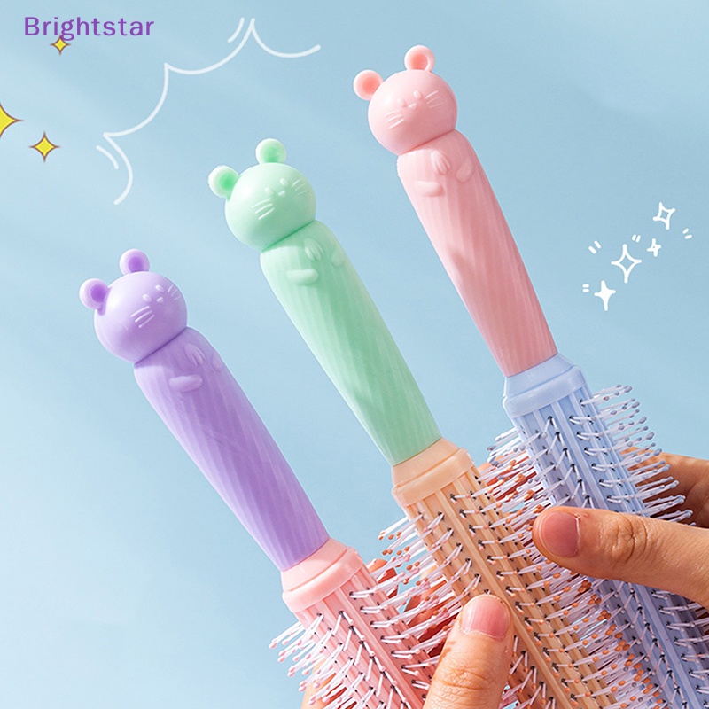 brightstar-หวีแปรงหวีผม-แบบเกลียว-ทรงกลม-ลายการ์ตูน-สําหรับร้านทําผม-ร้านตัดผม