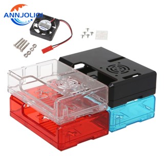 Ann เคสอะคริลิคใส พร้อมพัดลมระบายความร้อน สําหรับ Raspberry Pi 3 Model B Raspberry Pi 3