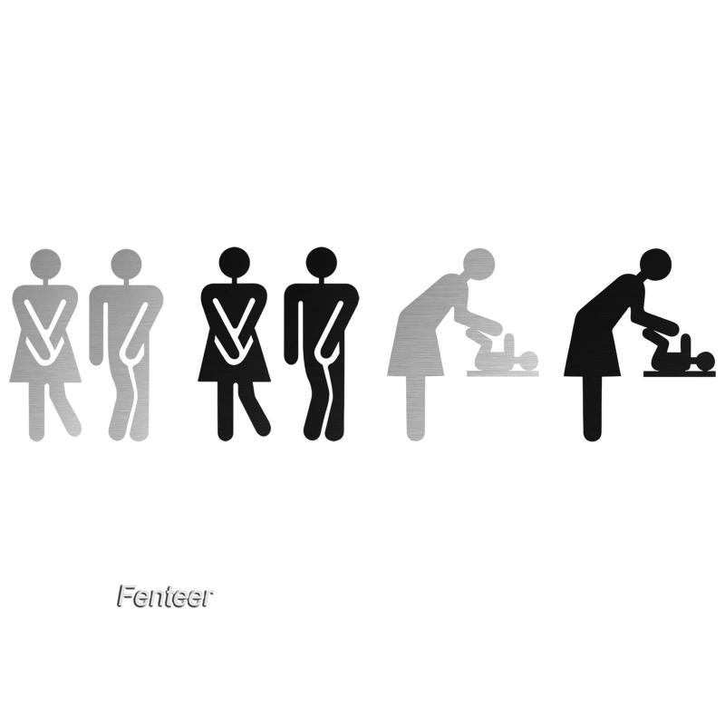 fenteer-ชุดป้ายสัญลักษณ์-สเตนเลส-5-9-นิ้ว-อุปกรณ์เสริม-สําหรับห้องน้ํา-ประตู-ผู้ชาย-ผู้หญิง