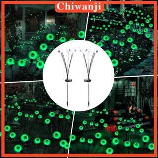 [Chiwanji] โคมไฟ LED พลังงานแสงอาทิตย์ สําหรับตกแต่งปาร์ตี้ฮาโลวีน ทางเดิน ลานบ้าน ในร่ม 2 ชิ้น