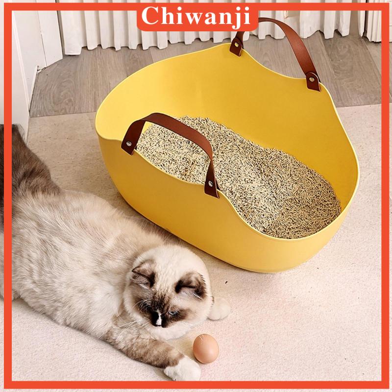 chiwanji-กระบะทรายแมว-แบบเปิด-ด้านสูง-สําหรับห้องน้ําแมว