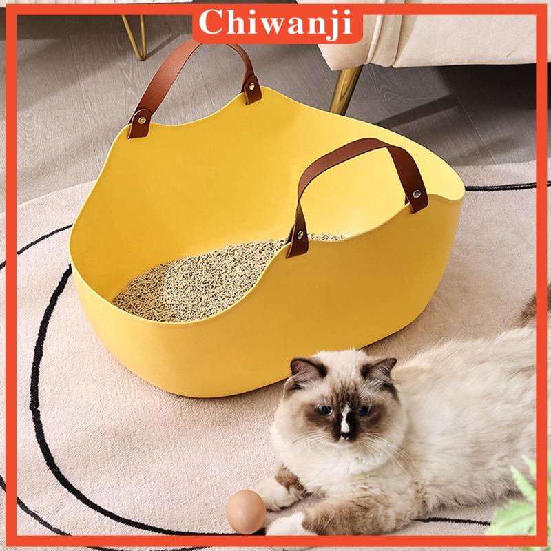 chiwanji-กระบะทรายแมว-แบบเปิด-ด้านสูง-สําหรับห้องน้ําแมว
