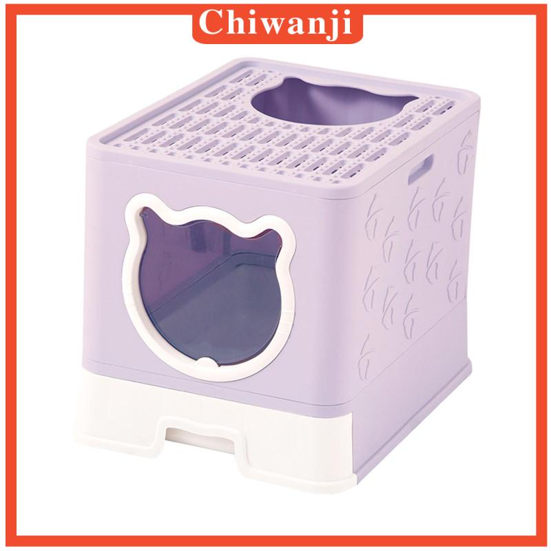 chiwanji-กระบะทรายแมว-มีฮู้ด-ขนาดเล็ก-สําหรับห้องน้ําแมว