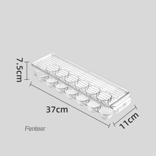 [Fenteer] กล่องลิ้นชักเก็บไข่ สําหรับตู้เย็น