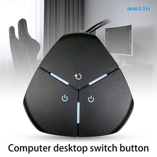 [AY] สวิตช์ปุ่มพาวเวอร์ USB คู่ แบบพกพา 1.6 เมตร สําหรับบาร์อินเตอร์เน็ต คอมพิวเตอร์ตั้งโต๊ะ PC