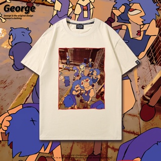 เสื้อยืดแขนสั้น EVA ลายการ์ตูนอนิเมะ Rei Ayanami Evangelion สําหรับผู้ชาย และผู้หญิง