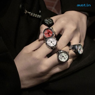 [AY] นาฬิกาข้อมือควอตซ์แฟชั่น สายยางยืด ปรับขนาดได้ สําหรับผู้ชายและผู้หญิง