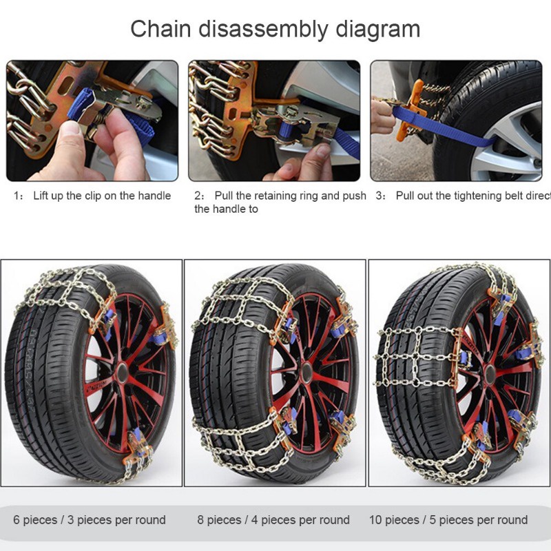 โซ่กันลื่นรถยนต์-อุปกรณ์ช่วยรถติด-โคลนติดหล่มโซ่พันล้อ-โซ่เหล็กโซ่บิดเกลียว-ใช้กับรถยนต์-รถออฟโรด-suvรถตู้