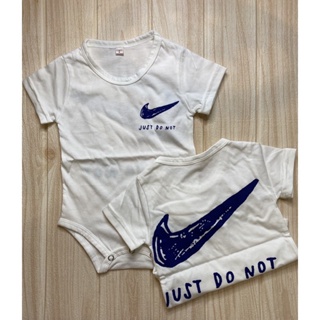 Nike ชุดรอมเปอร์ ดีไซน์เกาหลี สําหรับเด็กทารก