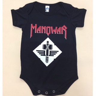 เสื้อยืด ลาย MANOWAR BAND SIGN OF THE HAMMER BABY สําหรับเด็กทารก