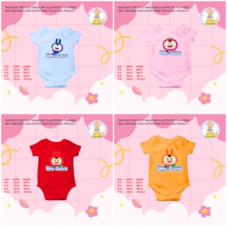 Unilove THEME Baby onesie เซตเสื้อผ้าเด็ก | ผ้าฝ้าย 0-12 เดือน