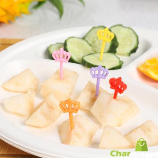 10PCS ส้อมจิ้มผลไม้ ขนมเค้ก ขนมหวาน ไม้จิ้มฟัน เบนโตะ อาหารกลางวัน การ์ตูนน่ารัก ขนาดเล็ก สร้างสรรค์ สําหรับเด็ก 1 ชุด