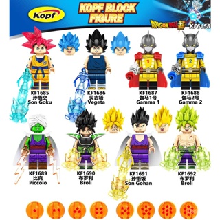 บล็อกตัวต่อ Kefeng KF6158 Dragon Ball Son Goku Piccolo Broly Gamma No. ของเล่นสําหรับเด็ก กระเป๋าของเล่น 1 ชิ้น