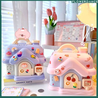 เด็ก Super-ขนาดใหญ่ความจุ Piggy Bank น่ารัก-Face สามารถ Save Desirable Small House ขนาดใหญ่ Piggy Bank สามารถ Fall Off ของขวัญดอกไม้