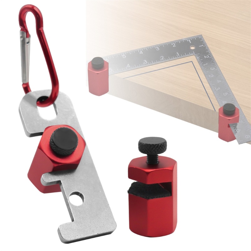 Hl Square เสริม Clamp พร้อมที่วางบันไดวัด Framing Square สิ่งที่แนบมา ...