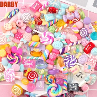 Darby แผ่นเรซิ่น รูปสไลม์น่ารัก สีแคนดี้ DIY สําหรับตกแต่งสมุดภาพ โทรศัพท์ การ์ด กิ๊บติดผม