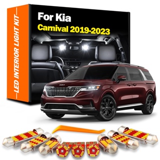 หลอดไฟอ่านหนังสือ LED 13 ชิ้น สําหรับ KIA Sedona Carnival 2019 2020 2021 2022 2023