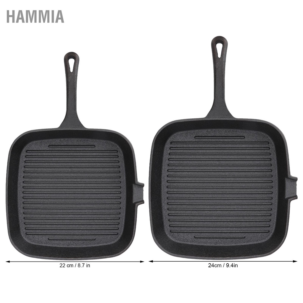 hammia-กระทะย่าง-nonstick-ออกแบบทนความร้อนจับการนำความร้อนอย่างรวดเร็วแถบเหล็กทอดกระทะสเต็กสำหรับครัวที่บ้าน