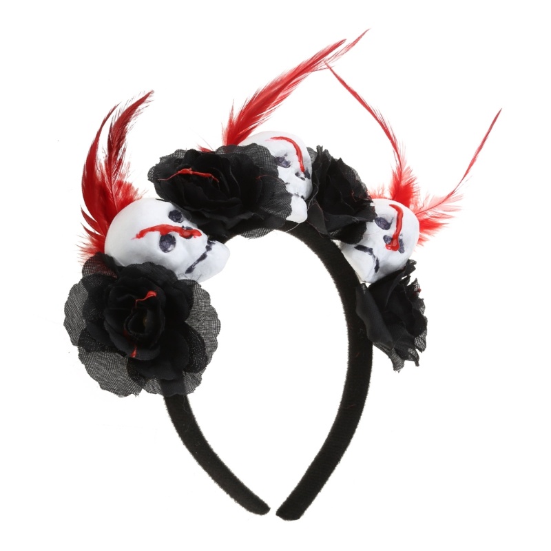 halloween-skull-head-headband-headband-hair-hoop-headband-flower-decorative