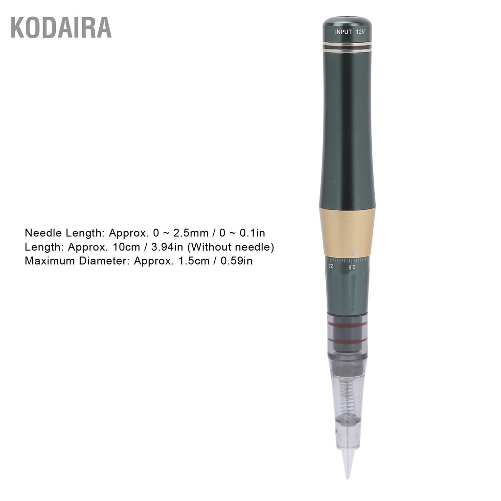 kodaira-ตลับเข็มปากกาไมโครเบลดปากกาสักคิ้วอายไลเนอร์มืออาชีพปากกาสัก-100-240v