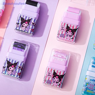 [Beautyoufeel] Sanrio Kawaii Kuromi ยางลบ ลายการ์ตูนน่ารัก พร้อมลูกกลิ้งยางลบ ถอดออกได้ เครื่องเขียน สําหรับเด็ก โรงเรียน สํานักงาน ของขวัญ