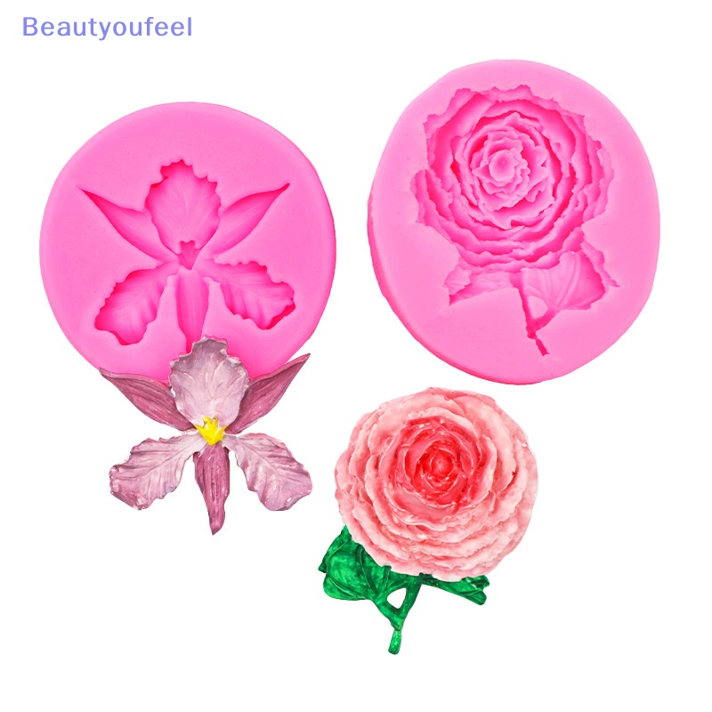 beautyoufeel-แม่พิมพ์ซิลิโคน-รูปดอกกุหลาบ-มีกาวในตัว-สําหรับทําเบเกอรี่-เค้ก-ฟองดองท์
