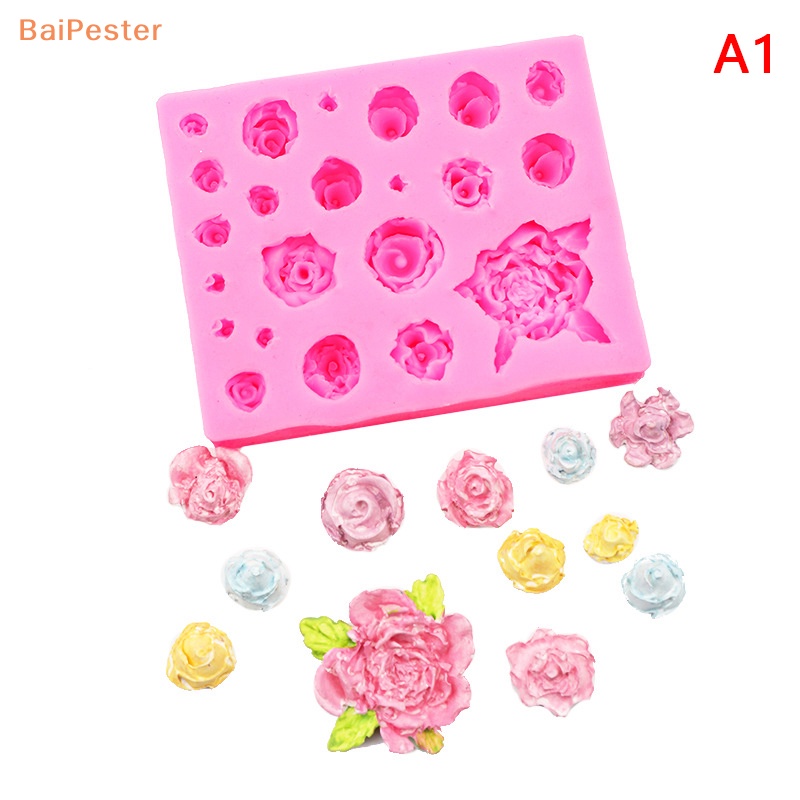 baipester-แม่พิมพ์ซิลิโคน-รูปดอกกุหลาบ-สําหรับทําเบเกอรี่-เค้ก-ฟองดองท์