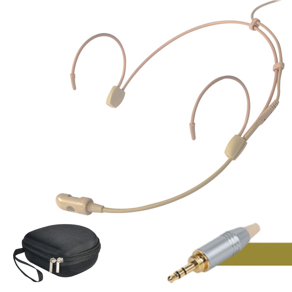 new-arrival-earhook-headset-mic-2-0v-10v-dc-beige-for-sennheiser-headworn-microphone