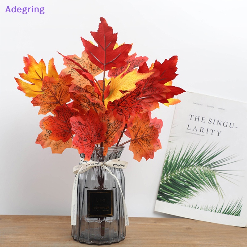 adegring-ช่อใบเมเปิ้ลประดิษฐ์-สีแดง-สําหรับตกแต่งบ้าน-สวน-ระเบียง-วันขอบคุณพระเจ้า-เก็บเกี่ยว-เทศกาล-ฤดูใบไม้ร่วง