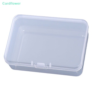&lt;Cardflower&gt; กล่องพลาสติก สําหรับเก็บเครื่องประดับ ต่างหู ลูกปัด สกรู 2 ชิ้น