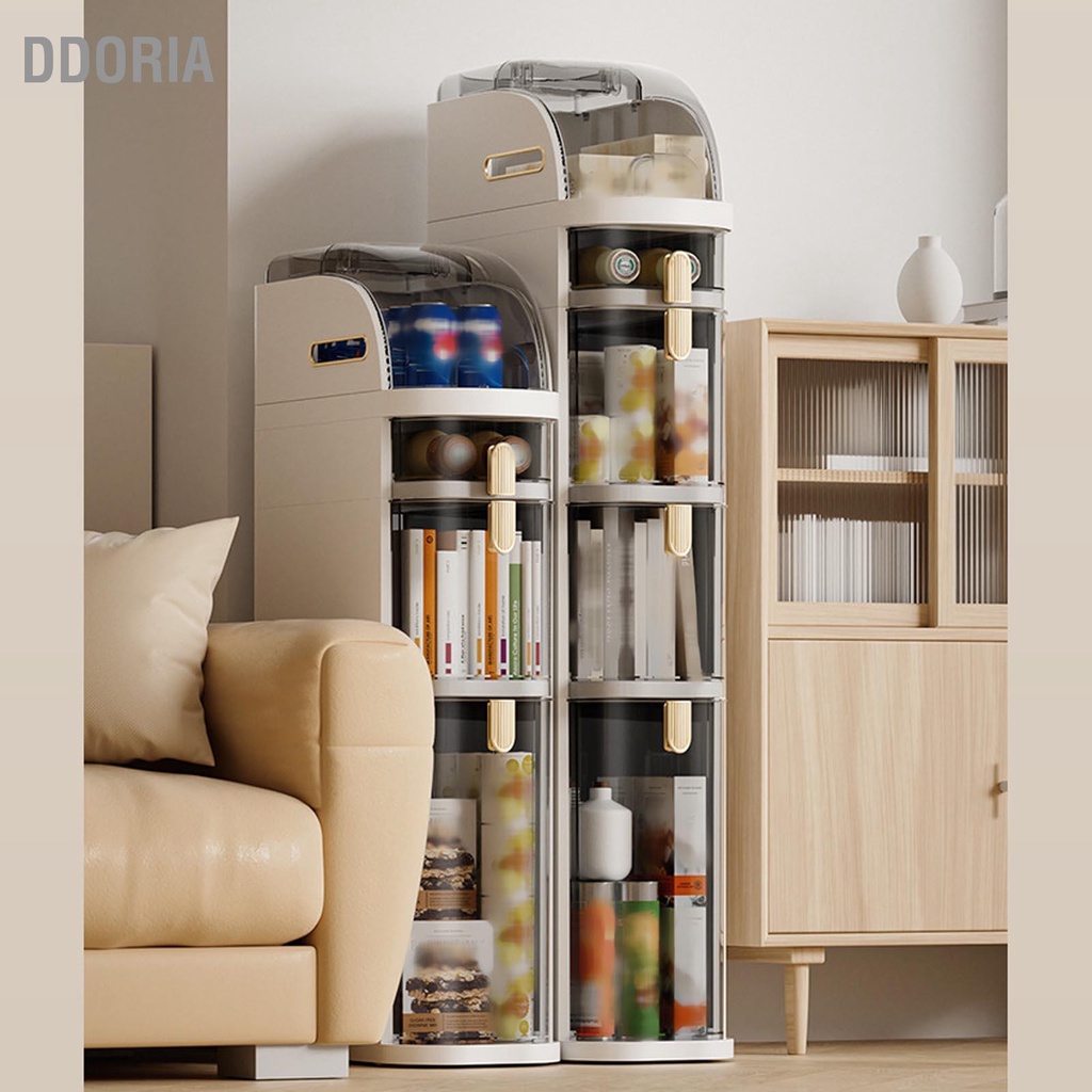 ddoria-ตู้ช่องว่างช่องว่างขนาดเล็กลิ้นชักใสตู้เก็บตะเข็บทรงสูงแคบแนวตั้งสำหรับห้องครัวห้องน้ำ