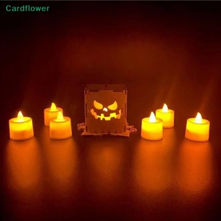 &lt;Cardflower&gt; ใหม่ โคมไฟฟักทอง Led พลาสติก รูปผี กระพริบ สําหรับตกแต่งสวน เทศกาลฮาโลวีน 2023