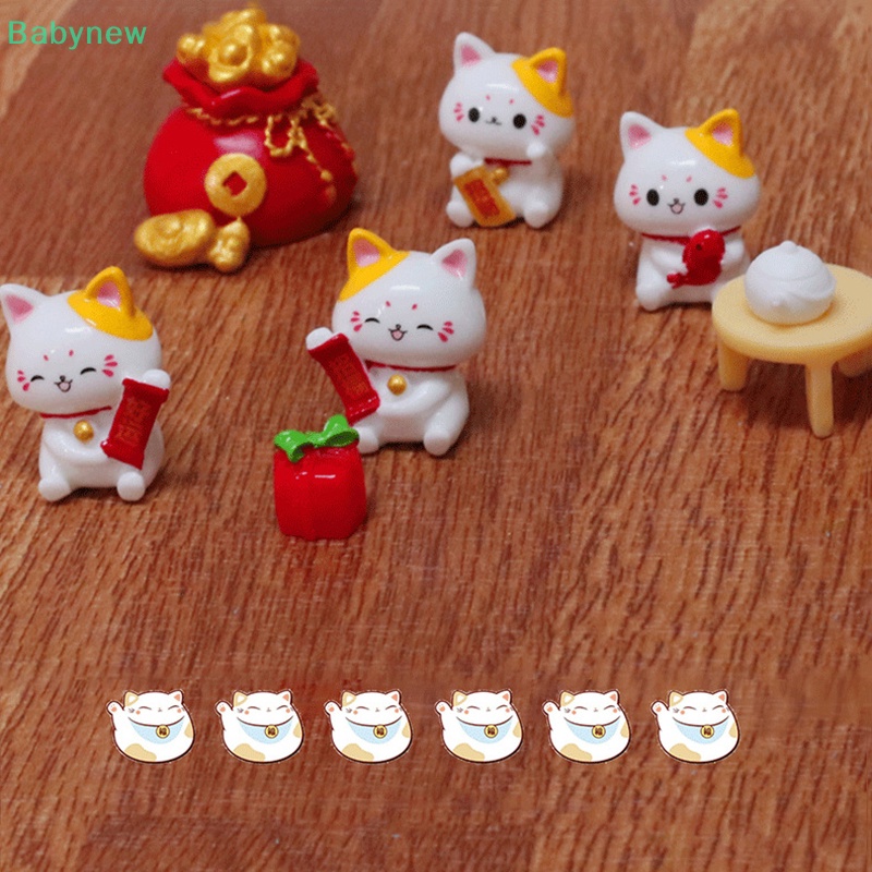 lt-babynew-gt-กระถางต้นไม้เรซิ่น-รูปการ์ตูนแมวนําโชคน่ารัก-ขนาดเล็ก-สําหรับตกแต่งสวน-diy-1-ชิ้น