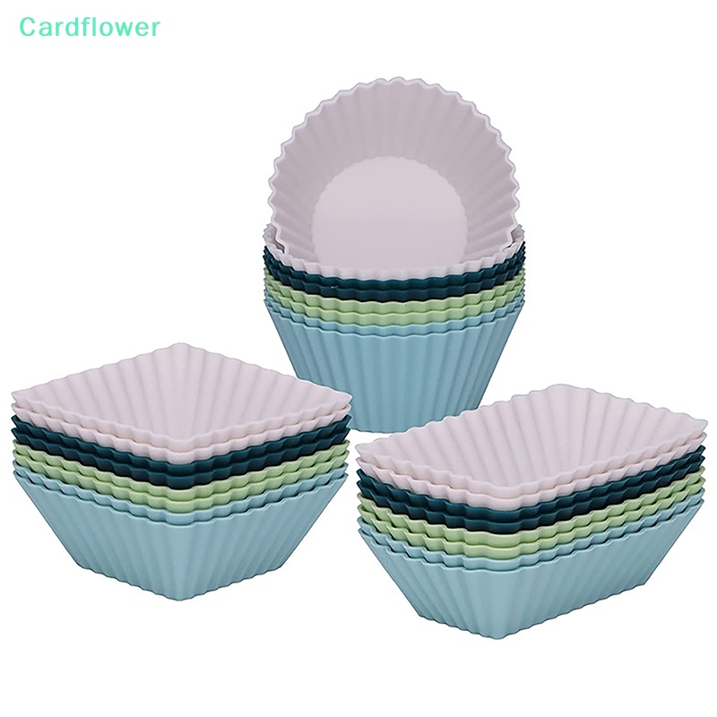 lt-cardflower-gt-แม่พิมพ์ทําคัพเค้ก-มัฟฟิน-ทรงสี่เหลี่ยมผืนผ้า-ขนาดเล็ก-ใช้ซ้ําได้-diy-12-24-ชิ้น
