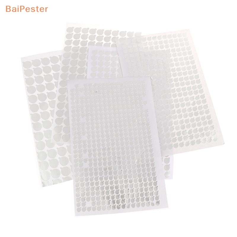 baipester-สติกเกอร์ฟอยล์อลูมิเนียม-8-10-12-15-18-มม-สําหรับติดขวดเครื่องสําอาง-100-ชิ้น-ต่อแผ่น