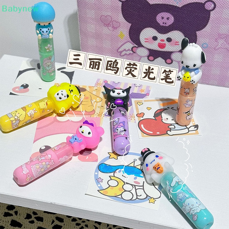 lt-babynew-gt-sanrio-ปากกามาร์กเกอร์-ลายการ์ตูนน่ารัก-ขนาดเล็ก-สร้างสรรค์-หลากสี-สําหรับนักเรียน-วาดภาพ-คีย์แพช-เครื่องเขียน-ลดราคา