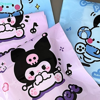 SANRIO &lt;Dream&gt; ถุงซิปล็อคพลาสติก ลาย Kawaii Kuromi สําหรับใส่อาหาร สร้อยคอ 5 ชิ้น