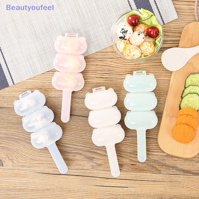 beautyoufeel-แม่พิมพ์ซูชิ-อาหารกลางวัน-เบนโตะ-ใช้ง่าย-สี่สี-diy-สําหรับเด็ก-1-ชิ้น