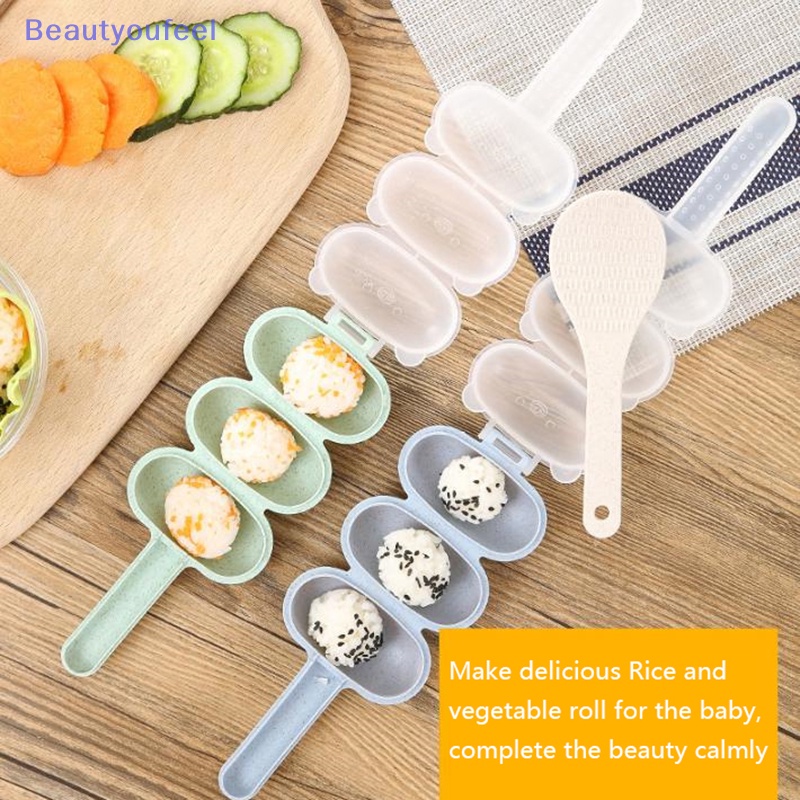 beautyoufeel-แม่พิมพ์ซูชิ-อาหารกลางวัน-เบนโตะ-ใช้ง่าย-สี่สี-diy-สําหรับเด็ก-1-ชิ้น