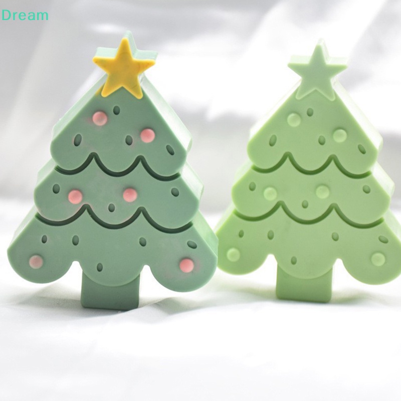 lt-dream-gt-แม่พิมพ์ซิลิโคนเรซิ่น-รูปต้นคริสต์มาส-สโนว์แมน-3d-แฮนด์เมด-สําหรับทําน้ําแข็ง-ช็อคโกแลต-diy