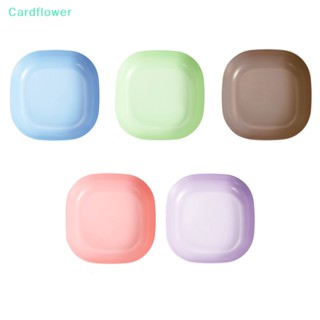 &lt;Cardflower&gt; จานพลาสติก ทรงสี่เหลี่ยม เป็นมิตรกับสิ่งแวดล้อม สําหรับใส่อาหารค่ํา ปิกนิก ฟางข้าวสาลี