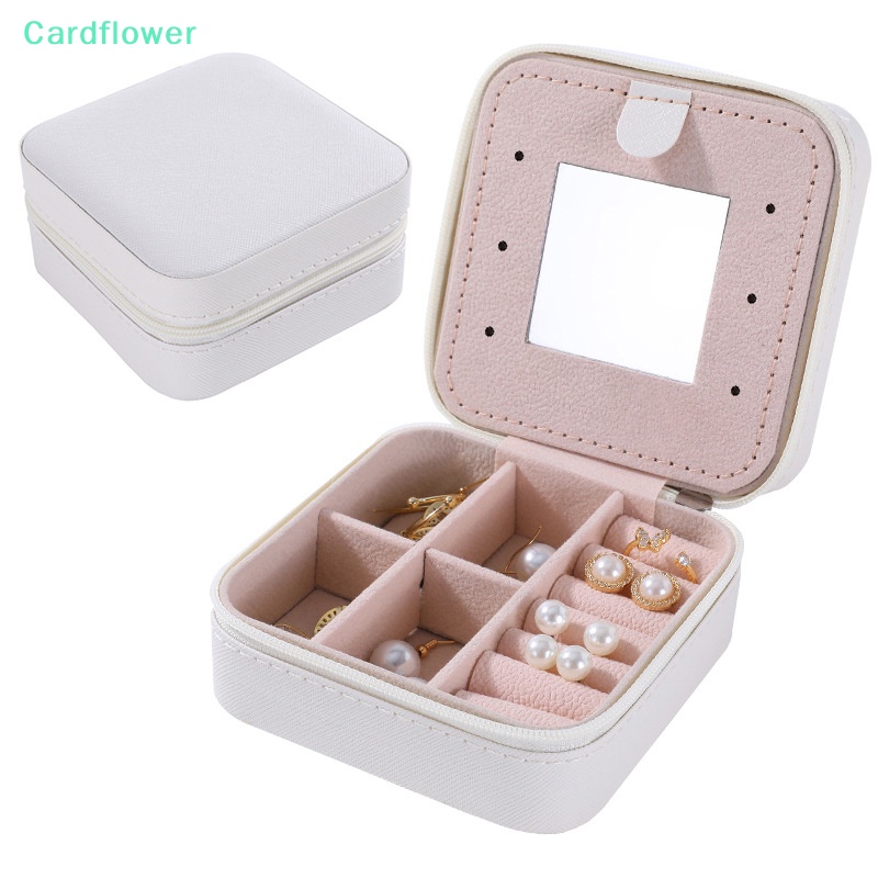 lt-cardflower-gt-กล่องเก็บเครื่องประดับ-แหวน-สร้อยคอ-ต่างหู-แหวน-แบบพกพา-พร้อมกระจก