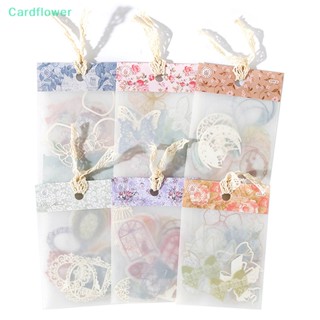 &lt;Cardflower&gt; สติกเกอร์ผ้ากอซ ลายลูกไม้ สไตล์วินเทจ สําหรับตกแต่งสมุดภาพ แพลนเนอร์ เครื่องเขียน 33 แผ่น