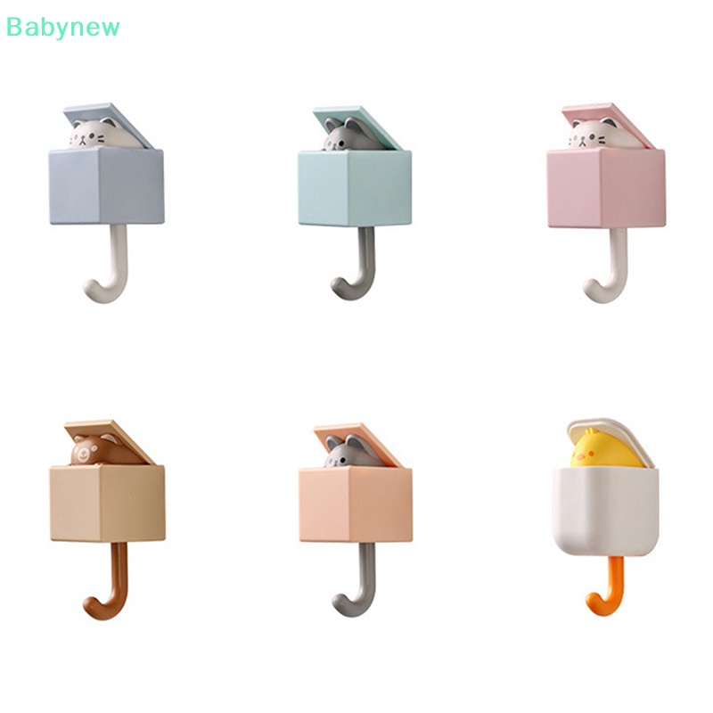 lt-babynew-gt-ตะขอแขวนเสื้อโค้ท-ผ้าขนหนู-ลายการ์ตูนแมว-มีกาวในตัว-สําหรับติดผนัง-ประตูห้องนอน-หอพัก