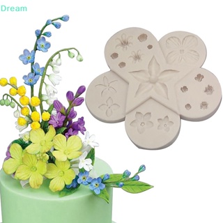 &lt;Dream&gt; แม่พิมพ์ซิลิโคน รูปดอกไม้ ใบไม้ สําหรับทําเค้ก คุกกี้ ไอศกรีม ลูกอม ช็อคโกแลต เบเกอรี่ 1 ชิ้น